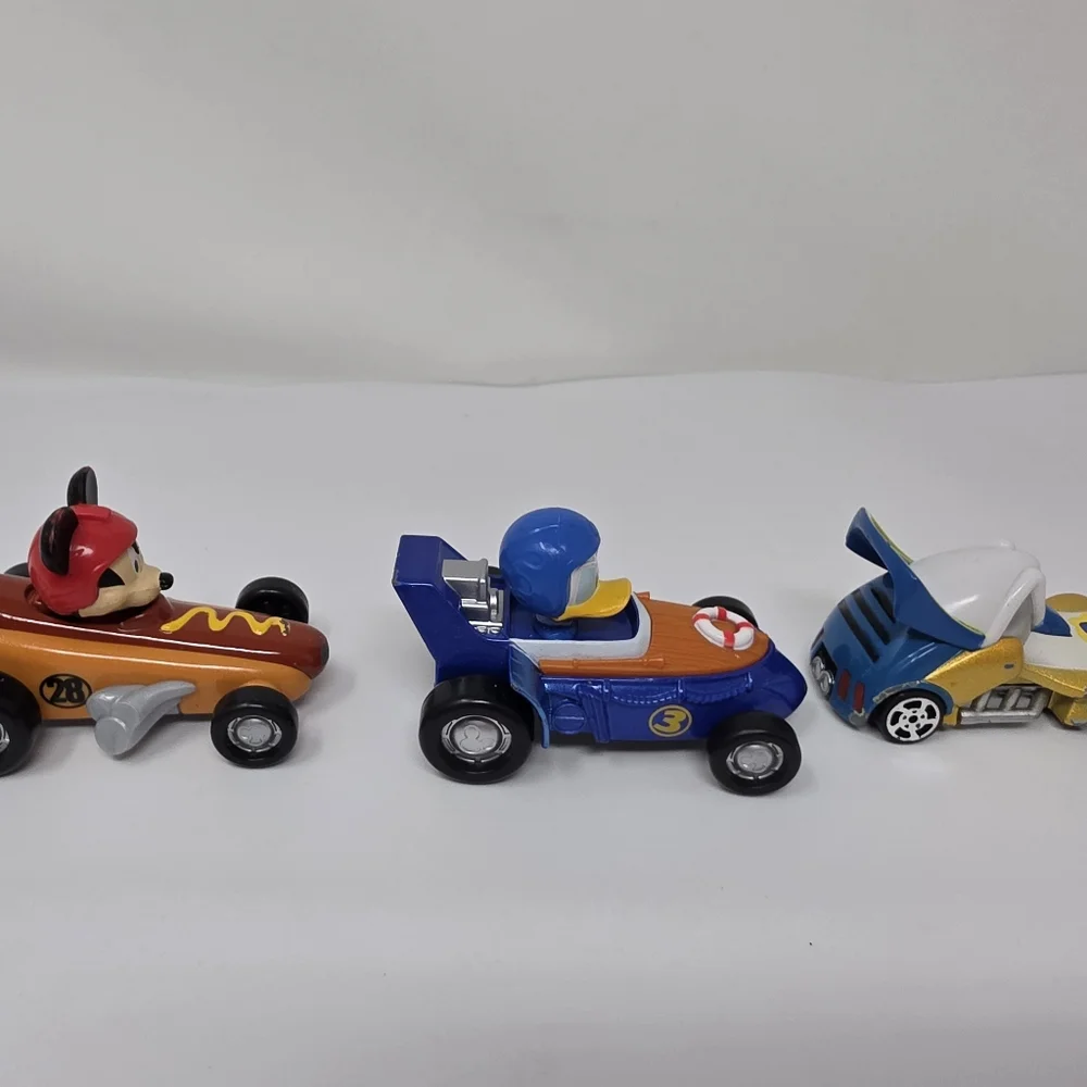 Disney Mickey Mouse Donald Duck Cars Lot of 3